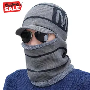 2026 Christmas gifts Winter Knit Balaclava Beanie Hat with Soft Fleece Lining, Windproof Thermal Full Face Cover for Men and Women, Warm Acrylic Ear Protection Headwear for Cycling, Skiing, Hiking, Running girl  room  accessories i̇phone  16  pro  cases