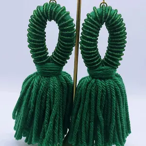 Women's Christmas Inspiration Pompom Earrings for Daily Use
