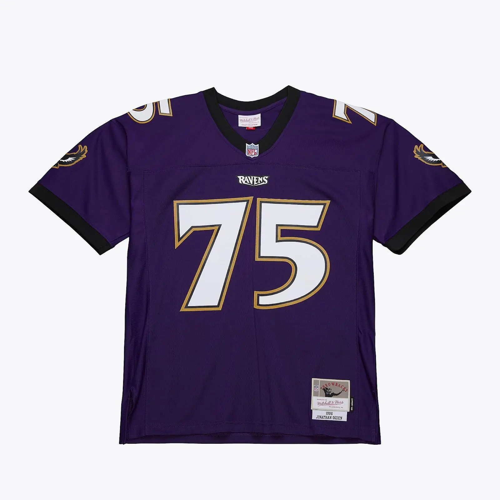 Jonathan Ogden Baltimore Ravens 1996 Purple Legacy Jersey NFL Throwback Mitchell & Ness