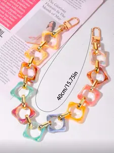 Acrylic Handheld Chain Bag Strap for Stylish Tote Bags, Durable Linking Chain Design for Versatile Use, Perfect Accessory for Fashion Lovers, Durable Material, Ideal for Tote Bags, Purse Accessories, Handbag Accessory