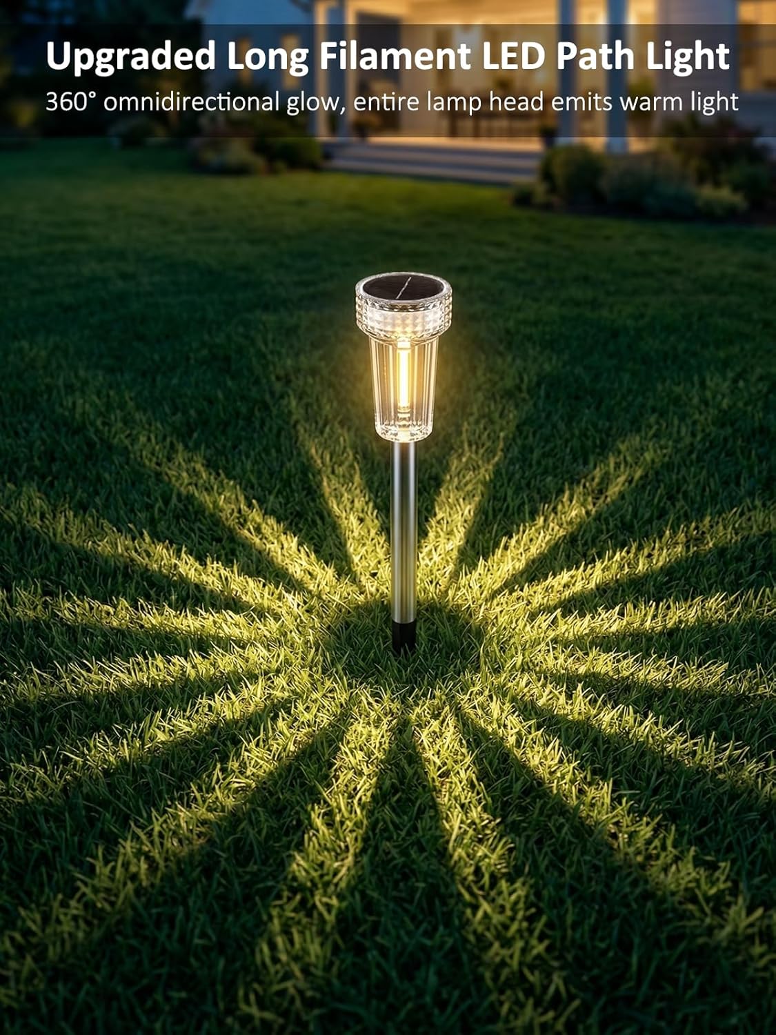 summervibes,Upgraded Solar Pathway Lights Outdoor8/12 Pack, Dusk to Dawn Auto On/Off Waterproof Solar Garden Lights, 360° Starburst Glow LED Path Lights for Yard Walkway Driveway Landscape Decor outdoorfun summervibes,Upgraded Solar Pathway Lights Outdoor8/12 Pack, Dusk to Dawn Auto On/Off Waterproof Solar Garden Lights, 360° Starburst Glow LED Path Lights for Yard Walkway Driveway Landscape Decor outdoorfun