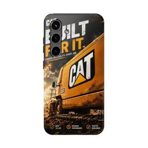 Caterpillar Power, Strength, Durability Compatible with iPhone 7, 8, X, 11, 12, 13, 14, 15, 16 17 & Samsung Galaxy S21, S22, S23 & S24 S25 series Phone Case Cover