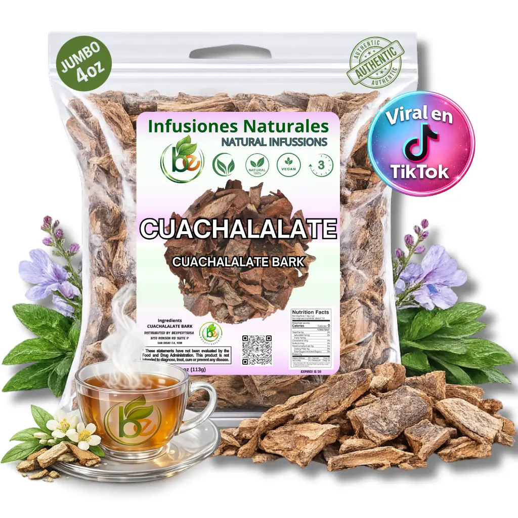 VIRAL Cuachalalate Herbal Tea 4 oz-113g. Mexican Cuachalala, Cuachalalate Herbal Tea Wildcrafted (Juliana Adstringens) | 100% All Natural - NON Gmo