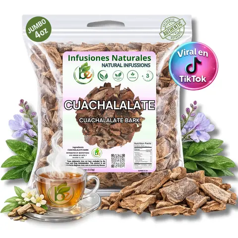 VIRAL Cuachalalate Herbal Tea 4 oz-113g. Mexican Cuachalala, Cuachalalate Herbal Tea Wildcrafted (Juliana Adstringens) | 100% All Natural - NON Gmo