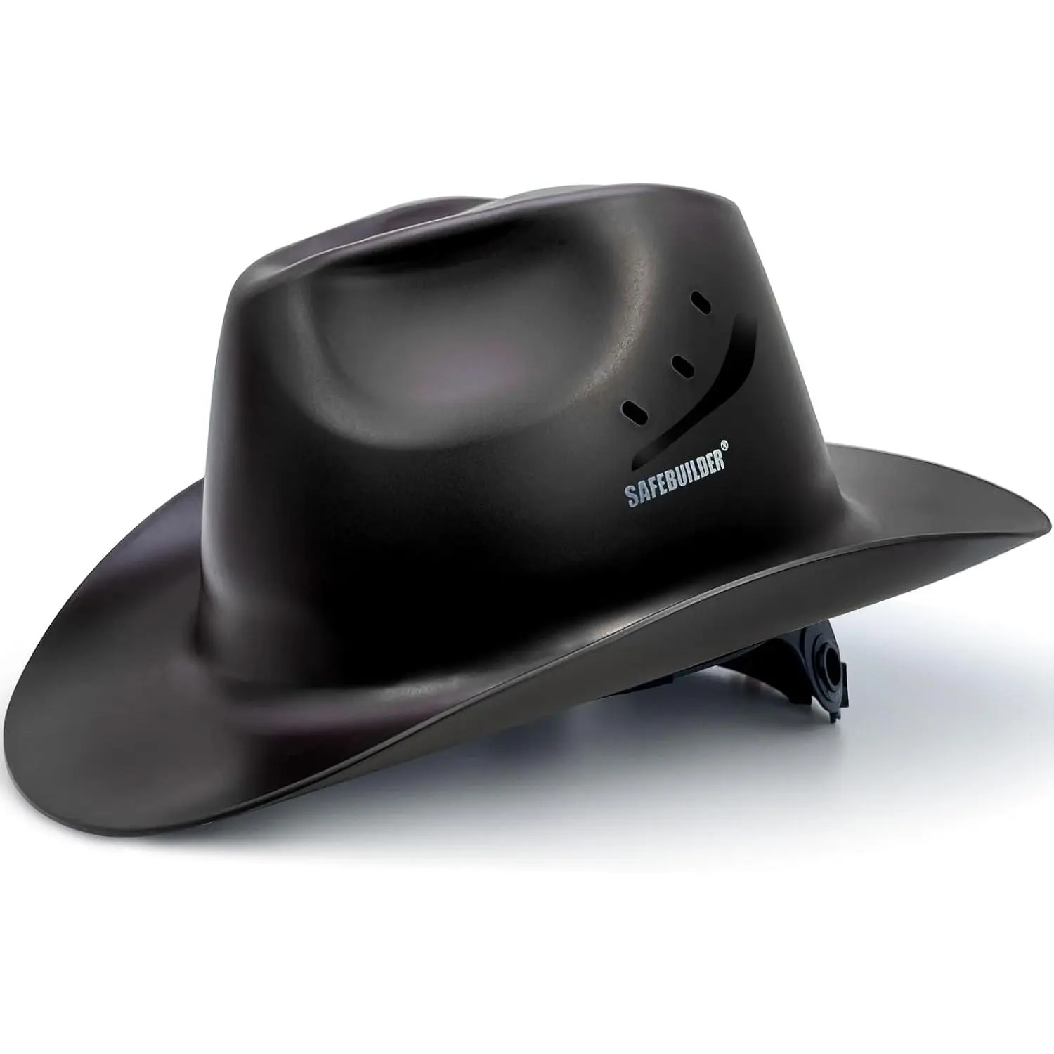 Cowboy Hat, Full Brim Vented HDPE Shell Cap, Lightweight Adjustable Outdoor Head Gear for Men, Farm Ranch Garden Work,industrial work