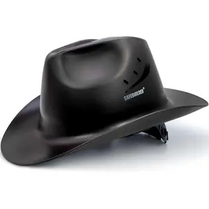 Cowboy Style Full Brim Vented Headgear for Men Women Western Look 6-Point Fit Lightweight for Long Wear