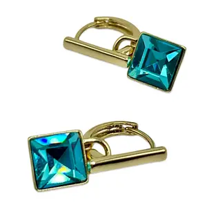 14k Gold Plated Blue small earrings