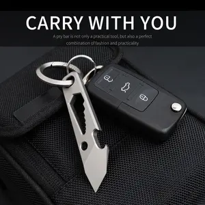 Titanium Mini Bottle Opener, 3.15in Small Activity Wrench, Keychain Accessory, Tactical Tool, Durable Titanium Material, Perfect for Outdoor Activities