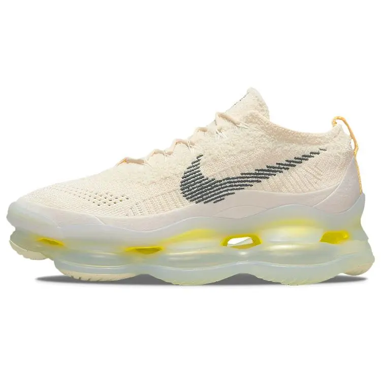 Nike Air Max Scorpion Flyknit Lemon Wash' Retro Cushioned Low Top Casual Running Shoes Men's Off White DJ4701-001