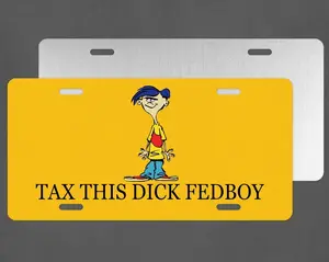 Tax This License Plate Funny Rolf Car Gift