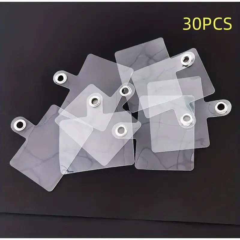 Clear Phone Chain Pad, Durable Phone Chain Pad, 30Pcs/set DIY Phone Chain Pad for Phone Case, Mobile Phone Accessories for Women & Men, Cell Phone Charm