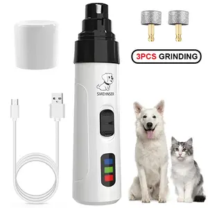 USB Rechargeable Pet Nail Trimmer, 1 Box Portable Pet Nail Clipper with LED Light, Pet Nail Care Tool for Dogs & Cats, Paw Trimmer