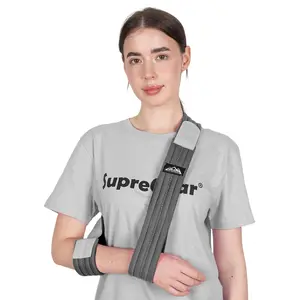 Arm Sling, Adjustable Arm Support Strap, Lightweight Shoulder Immobilizer for Injured Elbow, Broken Collarbone, Torn Rotator Cuff, Dislocation or AC Separation, Left Right, Men Women