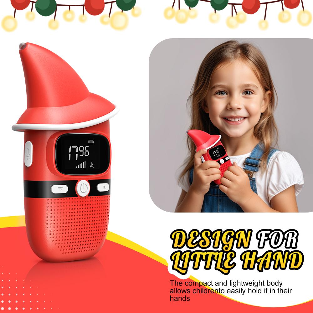 2pcs Channel Radio Intercom +LED HD Screen, Outdoor Adventure Family Game Intercom | Pocket Birthday Gift | Camping Park Campus Multi-scene Application | One-click Call，Applicable frequency bands: 462.5625-467.7125.