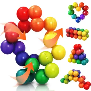 Autism Sensory Fidget Toys for Kids Toddler Adluts, Autistic Travel Toys Puzzle Ball ADHD Small Quiet Cool Stress Toy Stocking Stuffer Gift for Boy Girl