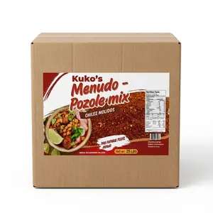 Pozole Menudo Rojo Mix chiles molidos Sazon 25lbs Seasoning
