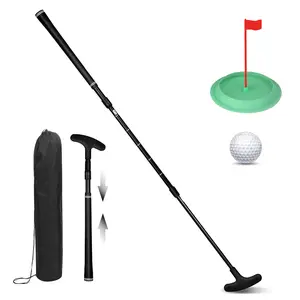 AESWGOF Adjustable Golf Putter Training Equipment Set with Golf Ball, Putting Cup and Storage Bag – Portable & Easy to Store, Perfect for Mini Golf Courses, Ideal Gift for Kids, Juniors, Youth & Seniors