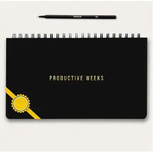 Weekly Planner 2026 (Undated)| Daily Weekly Monthly Planner PRODUCTIVE WEEKS + Pen| Habit Tracker Organizers office, academic| Week at a glance planners for men and women| 1 Full Year| V1
