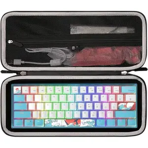 Hard Storage Case for 60% Snpurdiri/DIERYA/Owpkeenthy/MageGee/TMKB/Camiysn 60% Percent Keyboard - Travel Box for RK Royal KLUDGE/CORBOBO WK61 Mechanical Keyboard(Only Box)
