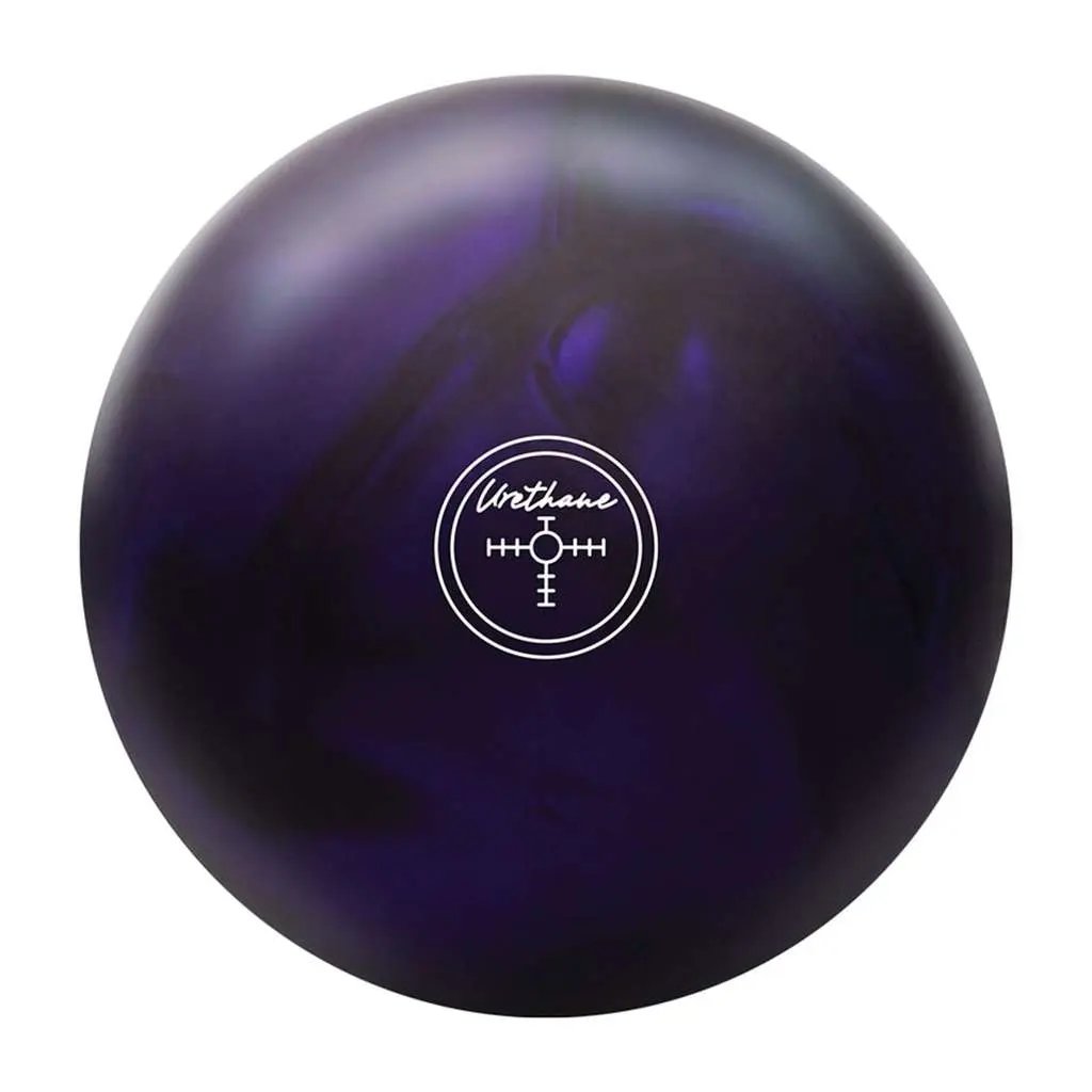 Hammer Purple Pearl Urethane Bowling Ball - 12lbs Mid-Performance Model with LED Core, Lightweight Design for Superior Control, Smooth Arc on Medium Oil Lanes, Low Differential