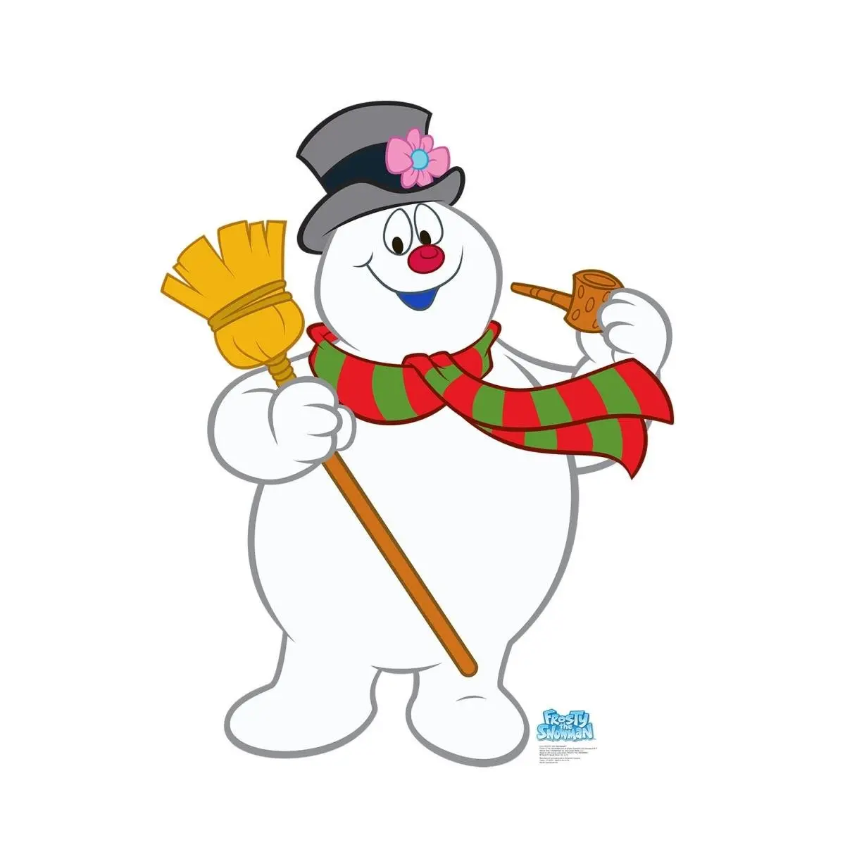 Advanced Graphics Frosty The Snowman Decorative Cardboard Standup Cutout, 60x46 in, Christmas Holiday Home Decor