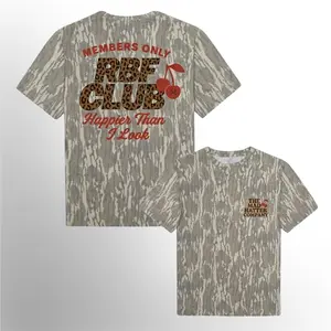 Unisex RBF Club MHC Mossy Oak Camouflage Bottomland Tee – Hunting Camo Shirt, Soft Cotton Breathable, Full Size S–5XL