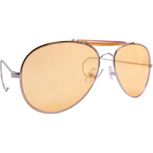 Yellow Lenses - US Air Force Style Aviator Sunglasses with Case