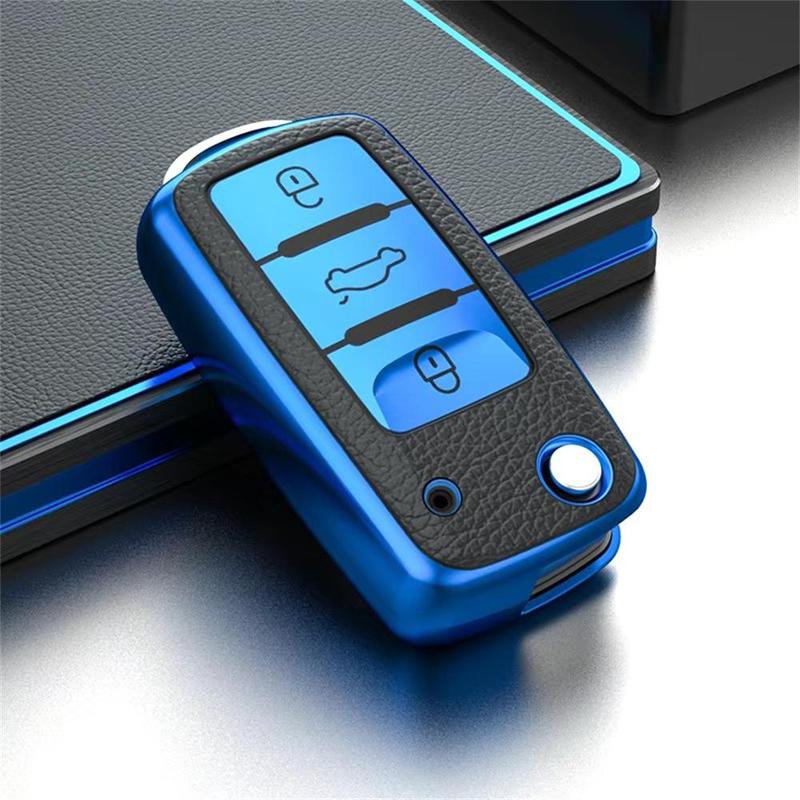 Car Key Case, Smart Car Key Protector, Car Key Accessory, Key Cases for Volkswagen VW Magotan Golf 4 3 5 6 MK6 Passat Touran Bora Tiguan Jetta Lavida Skoda Octavia