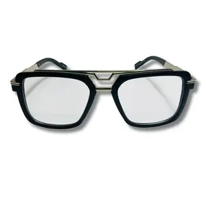 The Carter Clear x Unisex Gazelle Style Glasses x Metal Frame x Square Silhouette x Available in three colors