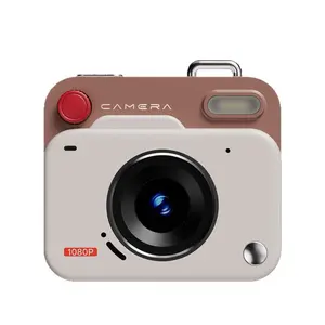 Retro Compact Mini CCD Digital Camera, Vintage Portable Point-and-Shoot Camera with Memory Storage, HD Photo and Video Recording for Student Campus Use
