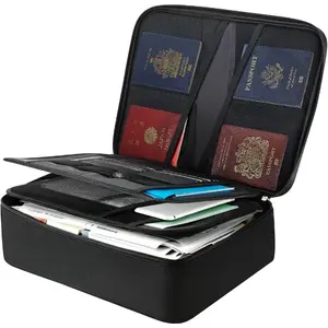 VEVOR Fireproof Document Bag, 1832 Heat Insulated Fireproof Waterproof Bag, Portable Multi-Layer File Storage Security Organizer Home Office Travel Use, for Passports, Important Documents, FilesVEVOR Super Brand Day