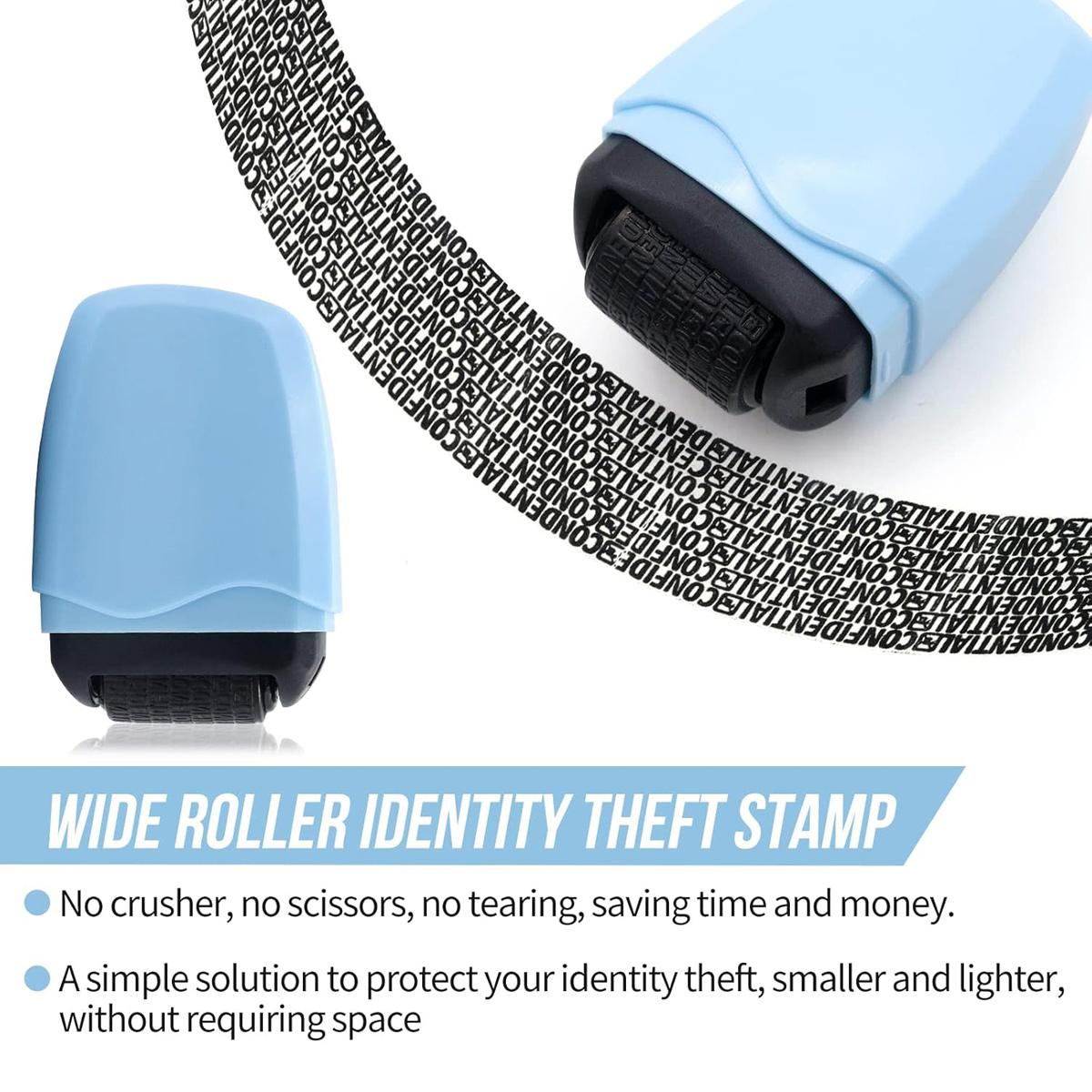 Identity Theft Prevention Roller Stamp,Confidential Privacy Stamp Roller Guard Your ID Address Blocker Rolling Security for Mail Account