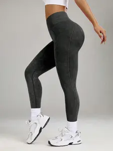 Seamless Workout Leggings, Crossover V-Waist Butt Lifting Yoga Pants