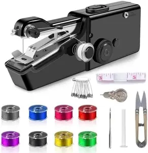 Handheld Sewing Machine, Mini Portable Sewing Machine for Beginners Adults, Electric Fast Stitching, for Home,Travel, Clothes, Fabrics, DIY Crafts, Repairs