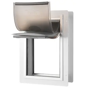 Pet Door For Wall With Lock And 3 Magnetic Flap System, Durable Metal Frame, Medium Size, Easy Install, Weather Resistant For Home, Cat And Small Dog Door With Secure Closure, Energy Efficient Insulation, Durable Construction