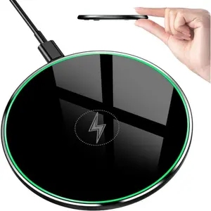 Wireless Charger, Wireless Charging Pad For iPhone 16,15,14,13,12,11 Pro,Pro Max,XS Max,XR,SE, Wireless Charging Mat Station For Samsung Galaxy S25,S22,S21,S20,S10,S9,Note10,9, With AirPods 2,Pro