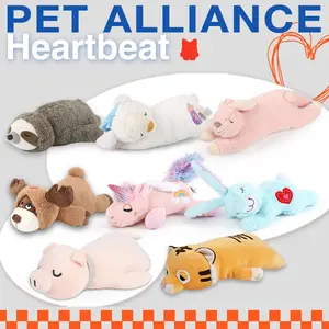 Different shapes puppy heartbeat toys, dog holiday gifts, pet companion toys, forest sloths, rainbow unicorns, Christmas sheep plush toys, Christmas elk heartbeat toys, behavioral training comfort toys, puppy heartbeat toys sleep aid