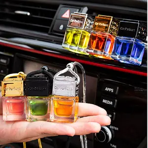 Car Aromatherapy Glass Bottle Scented Rearview Mirror Perfume Hanging Decoration, Enhance Your Car Interior with Fresh Fragrance, Car Diffuser, Car Interior Diffusers