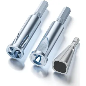 Wire Stripping and Wire Twister Tool for Drill - 3 Way/ 5 Way Wire Stripper Electrical for Power Drill - 3 count Wire Nut Twisting and Wire Stripping Bit ToolQuesear