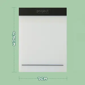 Cute Pet Multi-Functional Semi-Transparent Sticky Notes, Plan Schedule Reminder Stickers, Grid Record Reusable Notes, Office Supplies