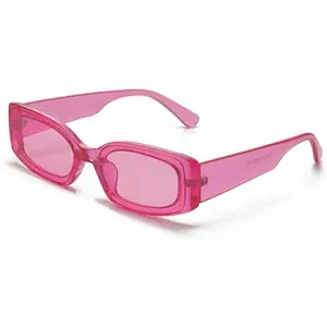 Small Rectangle Sunglasses Trendy Non Polarized Colored Lens