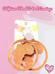 RSI CAfrica Wood Cutout Ear*rings