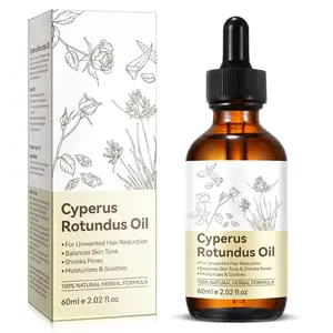 Cyperus Rotundus Oil for Hair Removal, 100% Natual Cyprus Rotundus Oil Cypress Oils Hair Inhibitor, Reducing Body Hair Growth, Moisturizes & Soothes Skin, Shrink Pores, For All Skin Types, 2.02 Fl.Oz