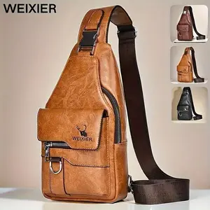 phone waist bag-2026 new unisex crossbody bag, fashion retro leisure simple chest bag, large capacity, multi-compartment, waterproof shoulder bag, go out hiking, cycling, fishing, camping daily commuting can be used, multi-color optional