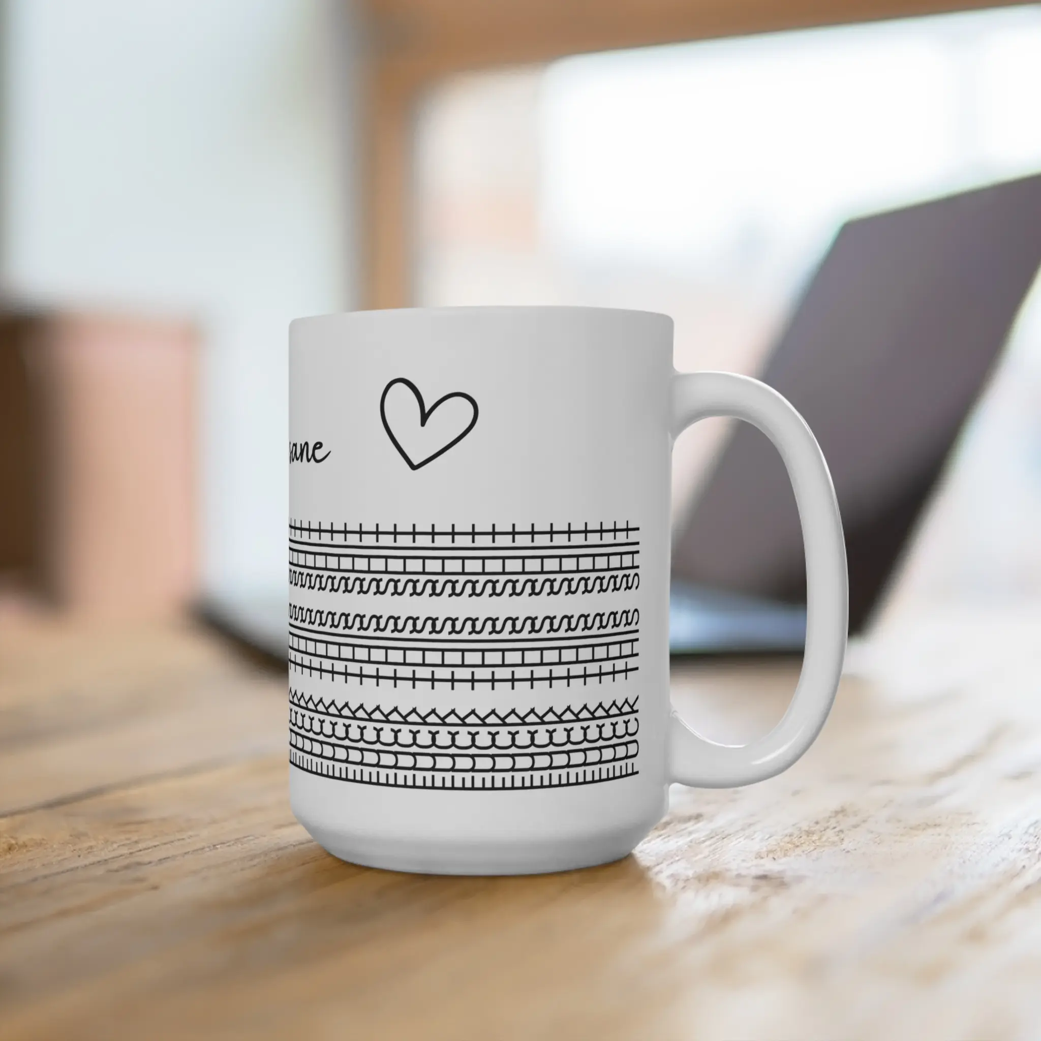 15oz Mug "You Keep Me Sane" Hidden Message Mug - Perfect Gift for Coffee Lovers, Self-Care, Cozy Mornings, Relaxation Ceramic Drinkware Funny Dad Tumbler Washable Reusable Reuse