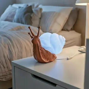 Snail Lamp Night Light | Cute Snail Table Lamp | Cozy Ambient Desk Lamp | Animal Decor Lamp | Unique Home & Gift Decor