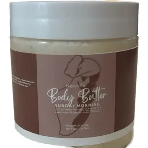 Nonn's Bodybutter -Hydrating Whipped Moisturizer for Dry Skin - Long Lasting Moisture Sweet Maple Scent - Signature Sunday Morning - 8.8 oz