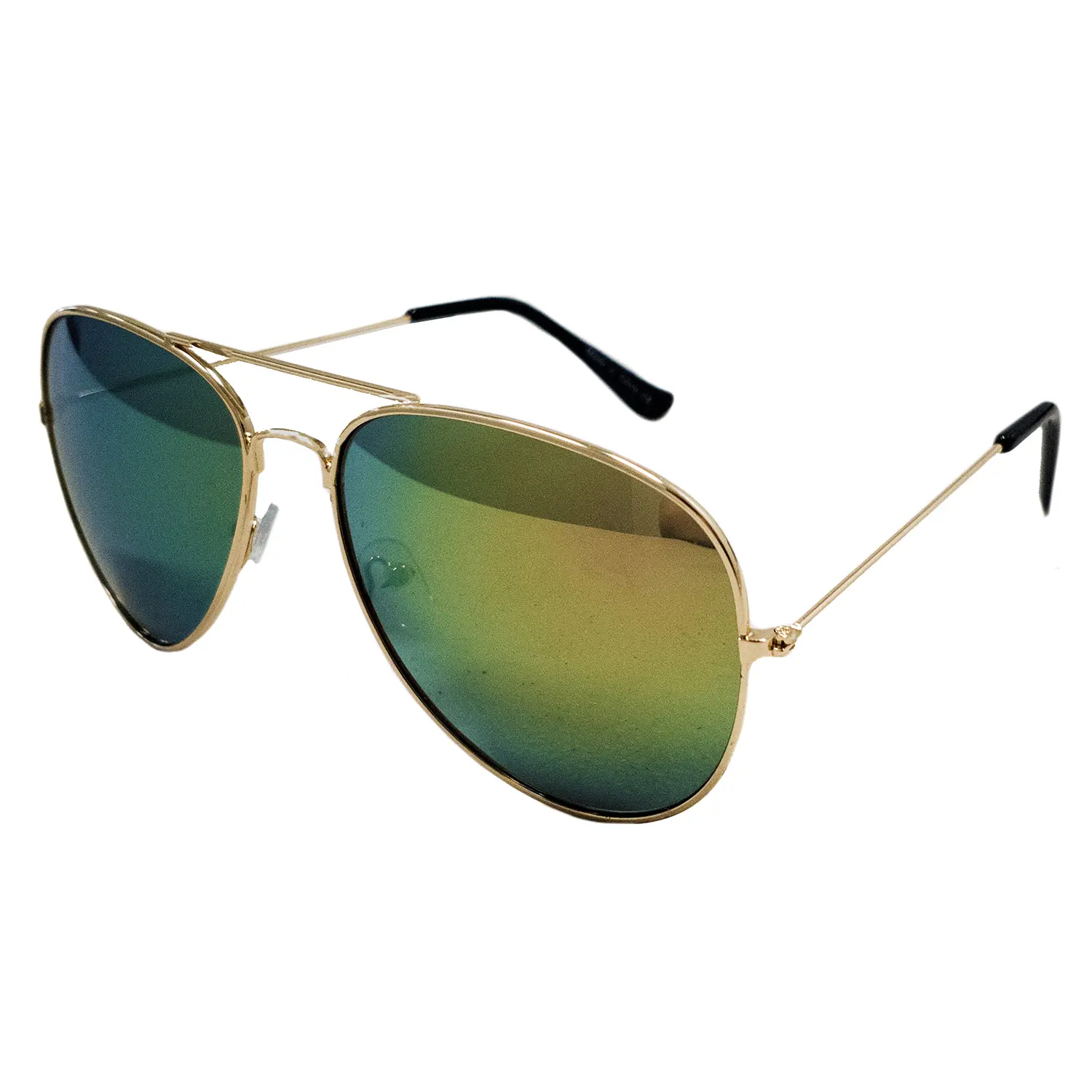 Aviator Sunglasses Mens Womens Metal Frame Assorted Mirrored, Smoke, Tinted Lens Colors S1011-C5