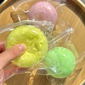 Ultra Soft Ice Skin Water Feel Squishy Ball Slow Rising Handmade Stress Relief Toy Customizable Mix Match Make A Wish Noisy Squeaky Sound Fidget Kawaii Dessert Shape Anxiety Calming Moldable Gel Fun Desk Decor Gift Kids Adults Wholesale Set