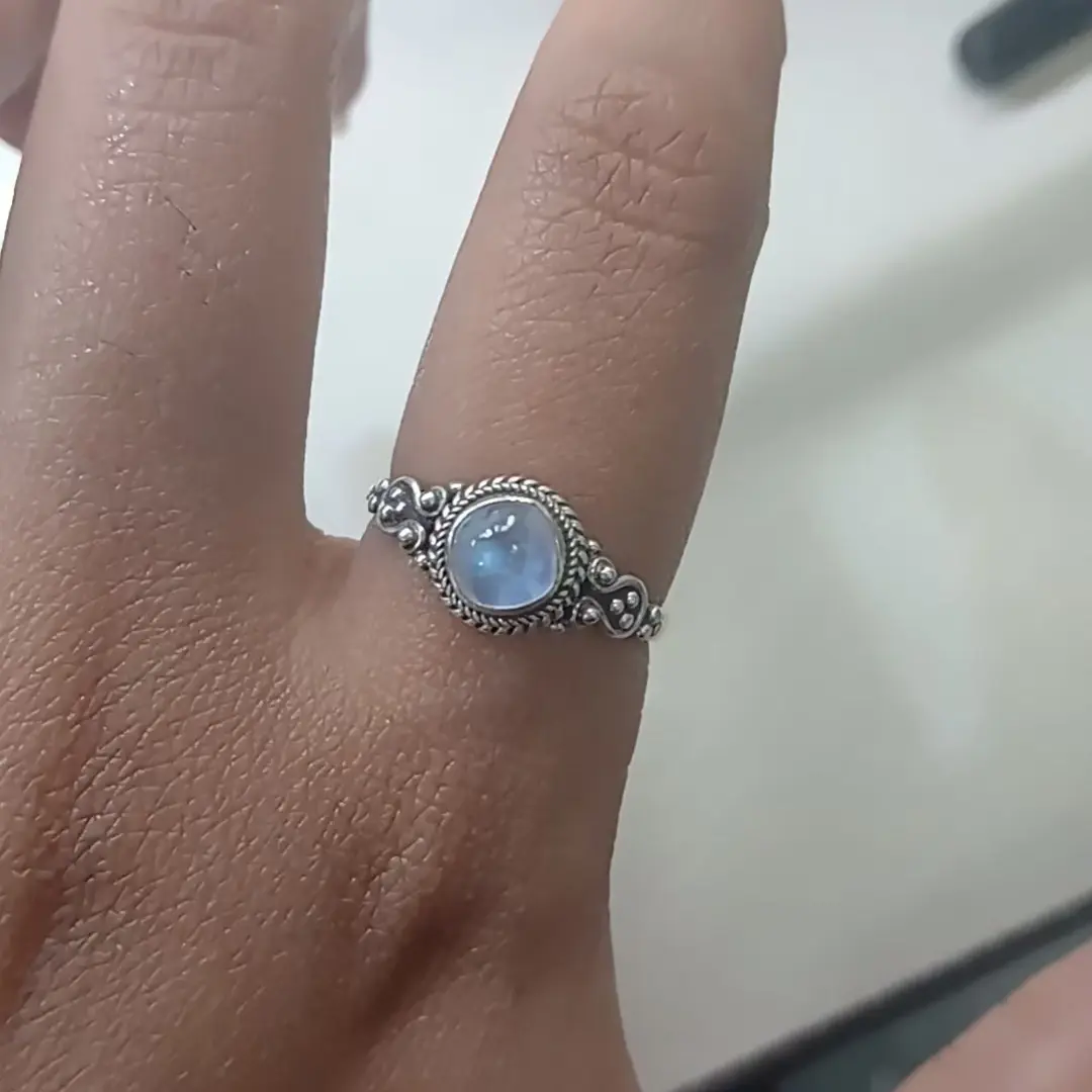 natural garnet ring